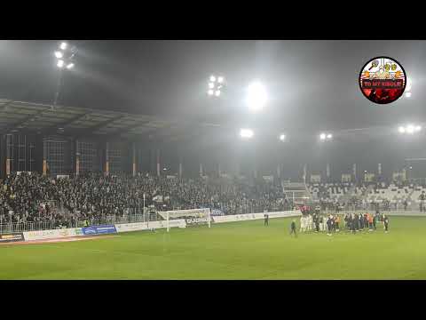 Radość Kibiców Sandecji Nowy Sącz po wygranym meczu z Sokołem Kleczew 07.11.2025