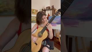 Piano music is better on guitar 🤯 Or isn't it?! #shorts #classicalguitar