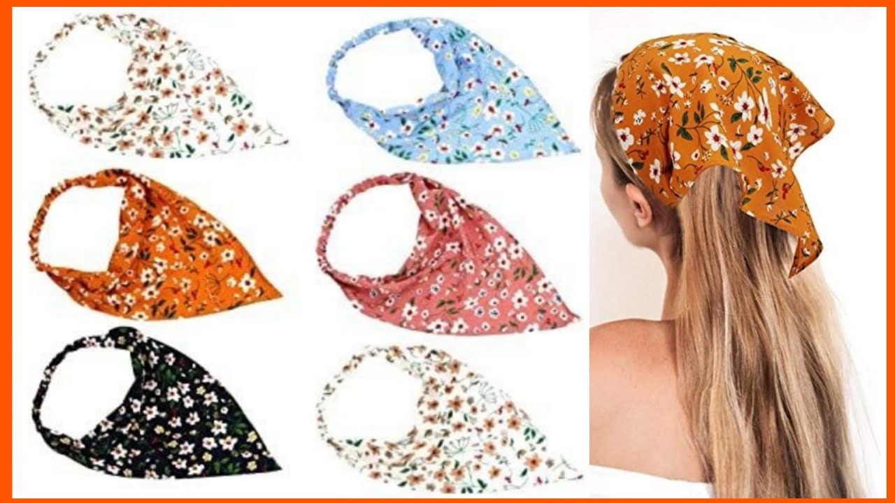 Diadema, Bandana o pañoleta para el cabello/DIY Hair Scarf/Bandana/Bandana headband