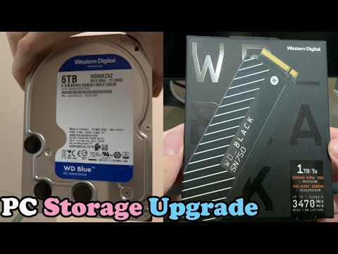 PC Storage Upgrade: 6TB Hard Drive and a 1TB NVMe SSD
