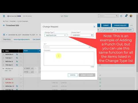 Easily Request Timesheet Changes with UKG - See How in Just 1 Click!