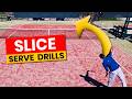 Tennis Slice Serve Drills - How To Hit Bigger Slice Serves