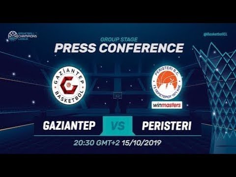 Gaziantep v Peristeri winmasters - Press Conference - Basketball Champions League 2019-20