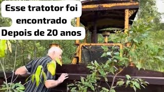Trator D8 abadonado a mais de 20 anos é encontrado e veterano faz funcionar