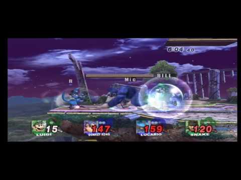BigLou (Luigi) & Billy (Snake) vs. Michaelis (Donkey Kong) & Rayku (Lucario) 1