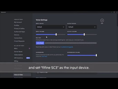 [Tutorial] of How to Set up Microphone And Headphones with FIFINE AmpliGame SC3 in Discord