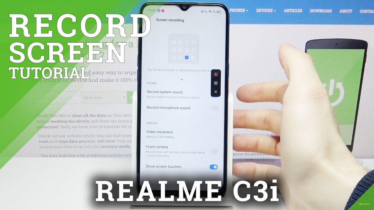 How to Record Screen in REALME C3i – Catch Fleeting Content