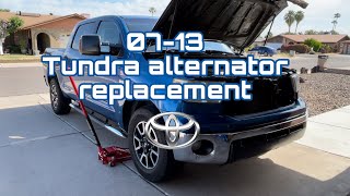 How to replace your alternator 07-13 Toyota Tundra
