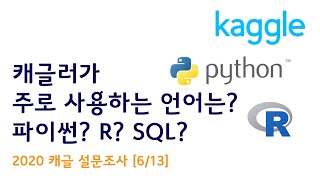 [6/13]  캐글러가 주로 사용하는 언어는? 파이썬? R? SQL?!