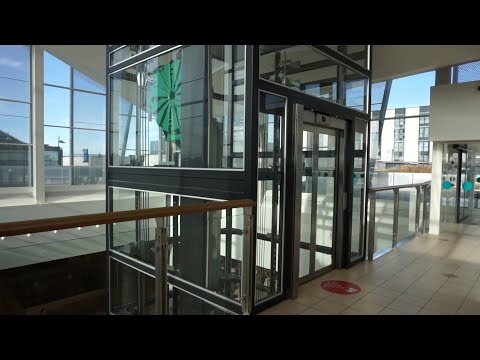 Scenic 2017 KONE MonoSpace MRL traction elevator @ Rødovre Centrum shopping center, Rødovre, Denmark