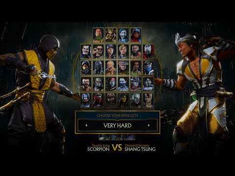Mortal Kombat 11 | 'Klassic' Scorpion Vs Shang Tsung (VERY HARD)(MK11)