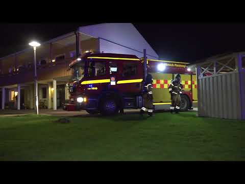 Kraftig lägenhetsbrand i Ingelstad