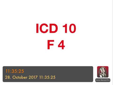 PSYCHOTHERAPIE AUSBILDUNG - ICD 10 - F 4