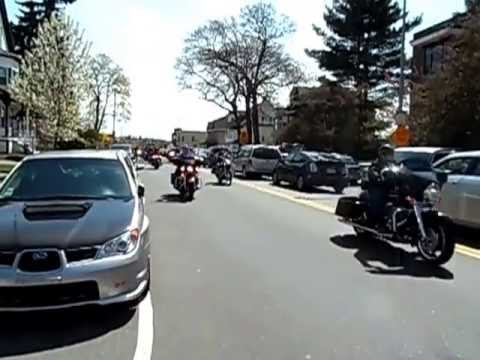 Boston's Wounded Veterans Run - 2013 April 17 rolling through Melrose, MA