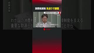消費税減税 見送りで調整 #shorts  #自民党 #消費税 #減税 #トランプ関税