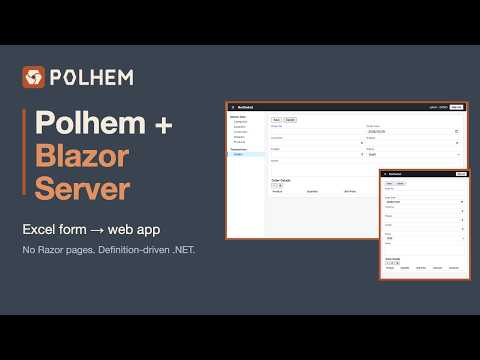 Polhem + Blazor Server in under 3 minutes