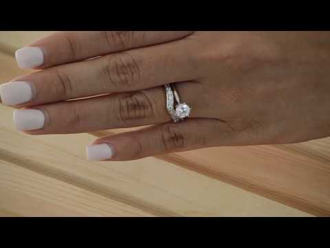0.5 Ct. Round Fifteen Stone Channel Set Contour Wedding Ring - TwoBirch TB-CR-0007-WG-H