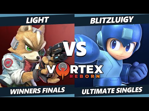 Vortex Legends 8 Winners Finals - Light (Fox) Vs. BlitzLuigy (Mega Man, Mii Brawler) SSBU Ultimate
