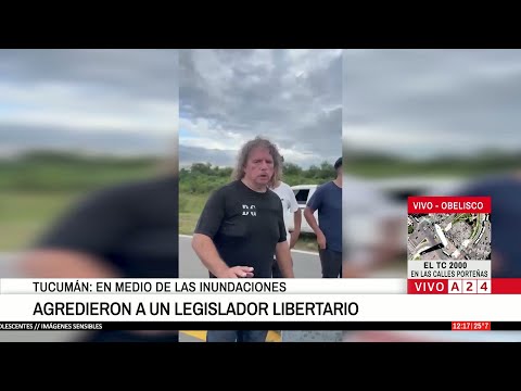 📢 INUNDACIONES EN TUCUMÁN: LE ROMPIERON LA NARIZ DE UN CABEZAZO A UN LEGISLADOR LIBERTARIO