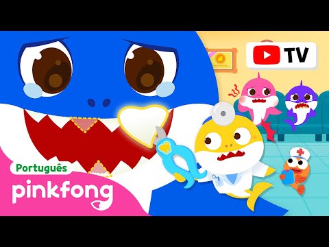 Ajuda! Meus dentes doem muito! | TOP 🏥 | +Completo | Pinkfong, Bebê Tubarão! Canções para Crianças