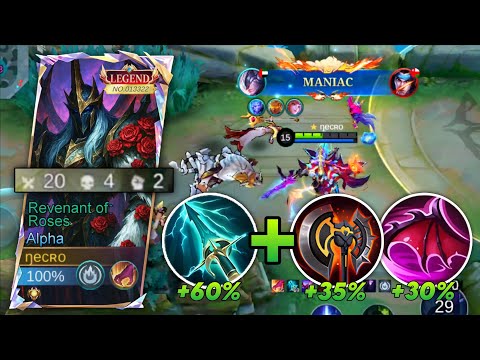 20 KILLS+MANIAC!!🔥🔥 SOLO ALPHA REVENANT OF ROSES BRUTAL DAMAGE!! 🔥 | ALPHA BEST BUILD 2025