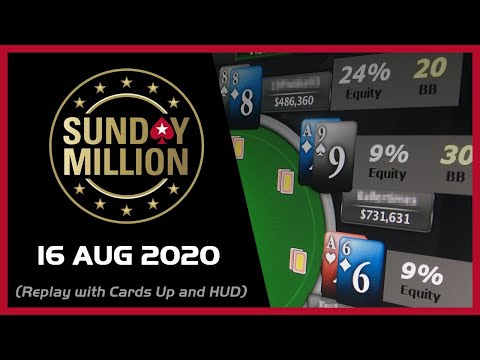 Sunday Million - with Moorman1 (Chris Moorman) - 16 August 2020 - PokerStars - final table replay