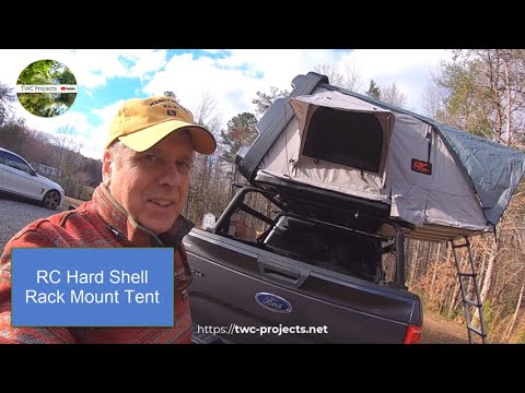 105-Rough Country Hard Shell Roof Top Tent Install &1st Impression