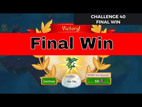 Merge Dragons | Challenge 40  Final Win  | 3 Stars 🌟🌟🌟| With Commentary