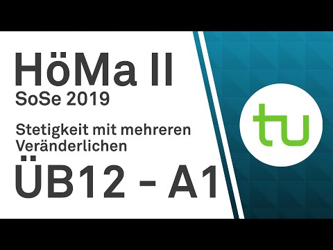 Übungsblatt 12, Aufgabe 1 -- TU Dortmund, Höhere Mathematik II (BCI/BW/MLW)