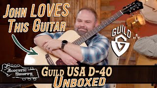 Video thumbnail for Guild's MOST Powerful Dreadnought | USA Guild D-40 Acoustic Guitar Review by The Acoustic Shoppe