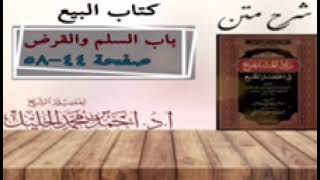 شرح زاد المستقنع | كتاب البيع | (باب السلم)(٣)و(باب القرض)(١) image