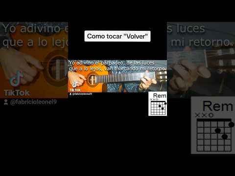 Como tocar Volver de Carlos Gardel #tango #tutorial #tablatura #chord #tab #guitarra