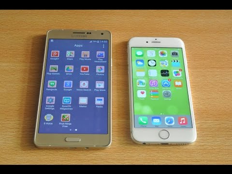 Samsung Galaxy A7 vs iPhone 6 Apps Opening Speed Test HD