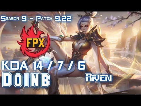 FPX Doinb RIVEN vs EKKO Mid - Patch 9.22 EUW Ranked