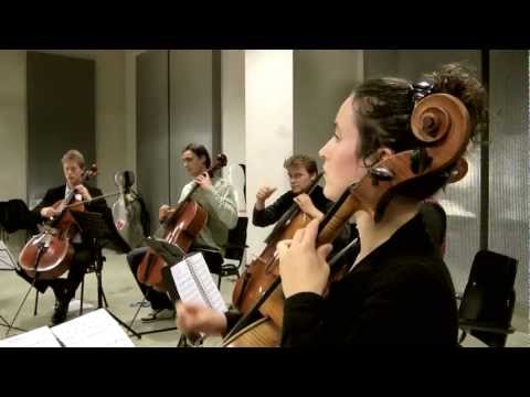 Cello8ctet Amsterdam rehearsing Canto Ostinato
