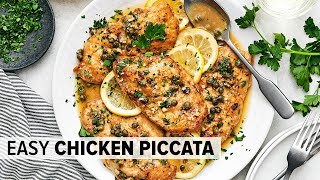 CHICKEN PICCATA for an easy 20-min dinner recipe!