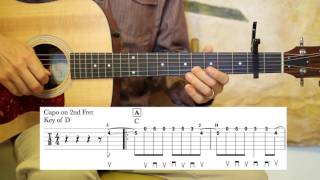 Black Mountain Rag - Guitar Lesson - Doc Watson Style
