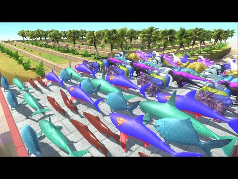 Superman Shark vs All Units Forest Championship –Animal Revolt Battle Simulator