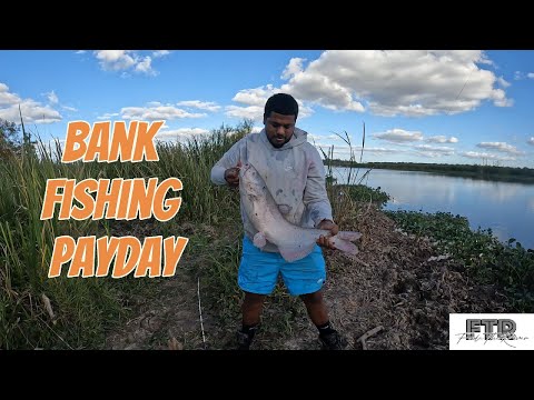 Bank Fishing for Big Catfish | How I Clean My Catch | Fade The River Fishing And Hunting!