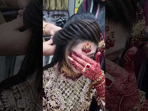 Bridal hairstyle Tutorial #shorts #viralvideo