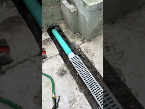 Channel Drain - Sump Pump System