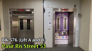 Blk 576 Pasir Ris - 1994 Express & 2024 EM Elevators