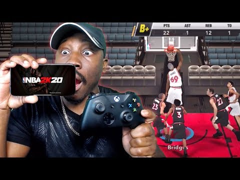 Using XBOX ONE & PS4 CONTROLLER On NBA 2K20 Mobile My Career! Ep. 1 (ios 13)