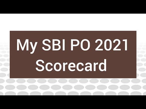 My SBI PO pre 2021 scorecard #sbi #sbipo