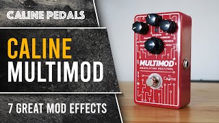 Video thumbnail for Caline Multimod. 7 really useable modulation and pitch effects in one affordable stompbox. by The Guitar Effect