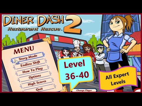 [Gameplay Walkthrough] 👾Diner Dash 2: Restaurant Rescue All Expert Levels🕰️