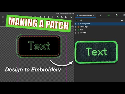 How to Make A Patch Using Inkscape & Ink/Stitch | A Step by Step Simple Guide