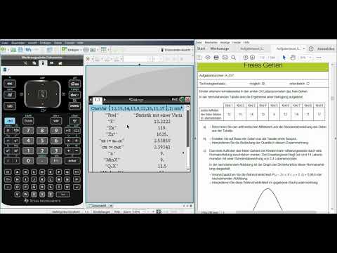 TI nspire CX CAS - Statistische Kennzahlen