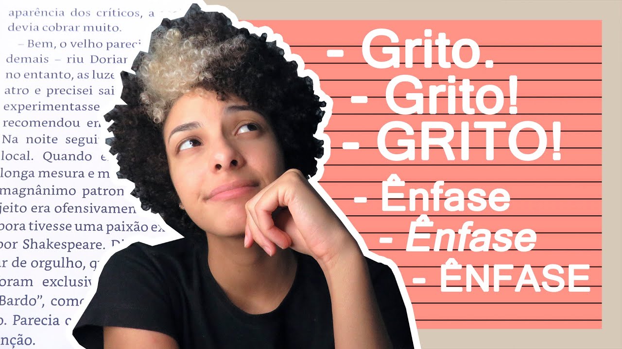 COMO REPRESENTAR GRITO E ÊNFASE EM DIÁLOGO DE LIVRO NA PRÁTICA