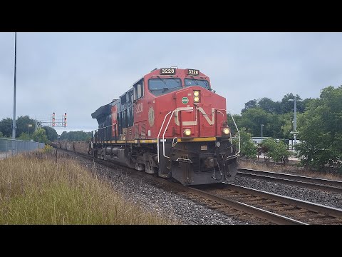 Baretable Train! CN X148 - 3228E at Georgetown - August 30, 2024